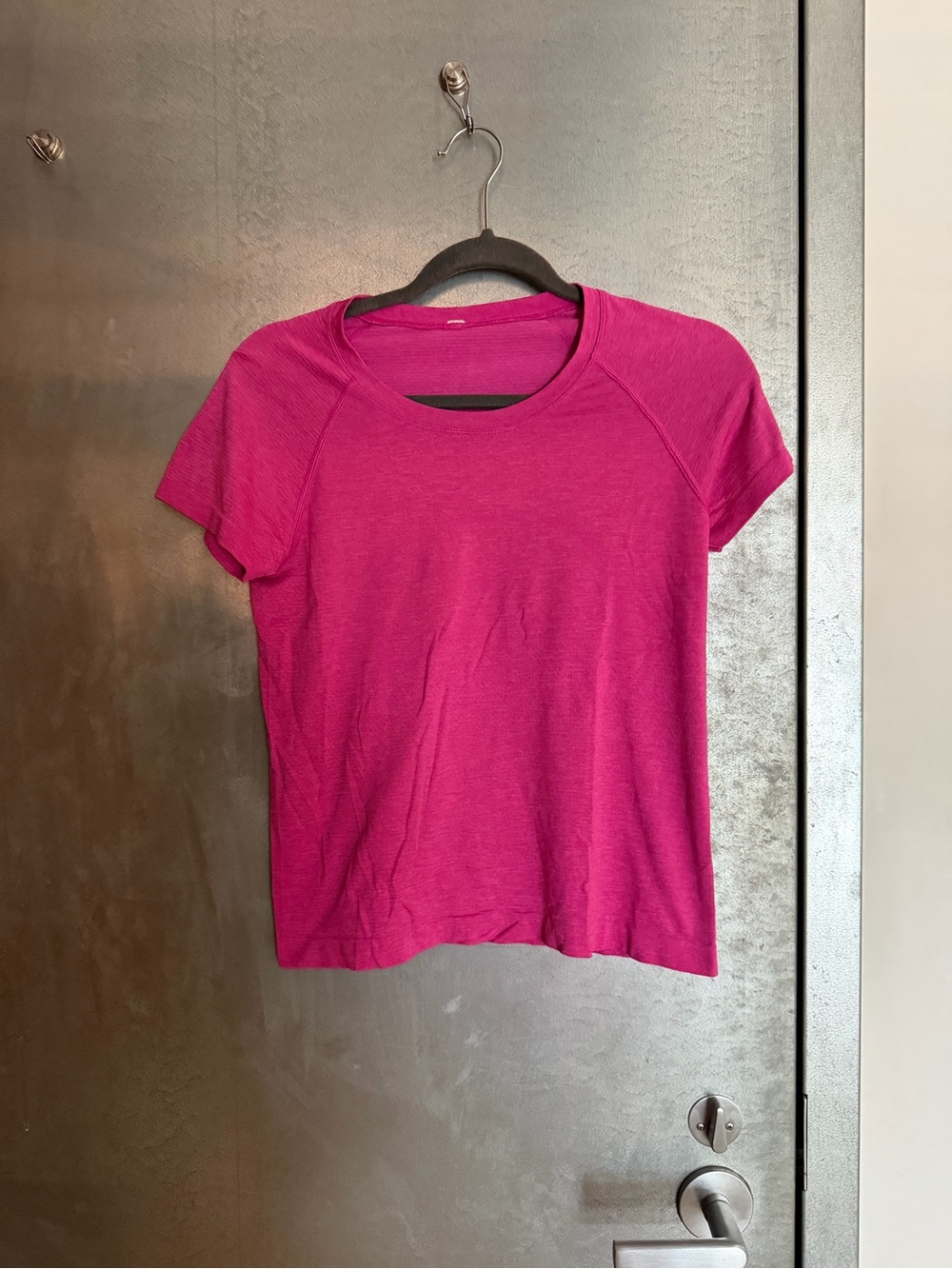 lululemon athletica Short Sleeve Tee in Magenta Pink